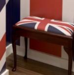 piano stool as supplied to ben sherman  - sorry this fabric is not available
