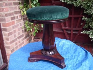 old piano stool