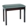 Woodhouse MS502 - solo piano stool with fully upholstered seat. Fixed height with music storage. Square leg version shown, choice of leg available.